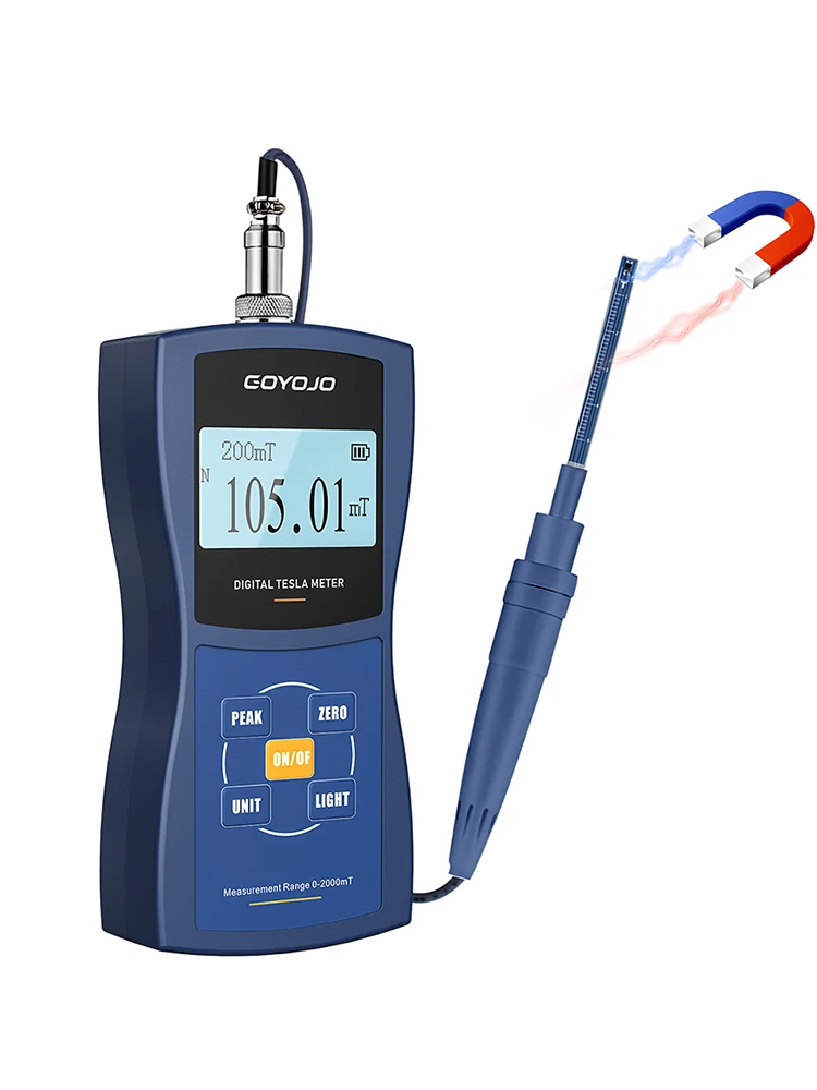 Gauss-meter met permanente magneet Handheld digitale Tesla-meter Magnetische fluxmeter Oppervlaktemagneetveldtest 5% 2% 1% nauwkeurigheid - afbeelding 2