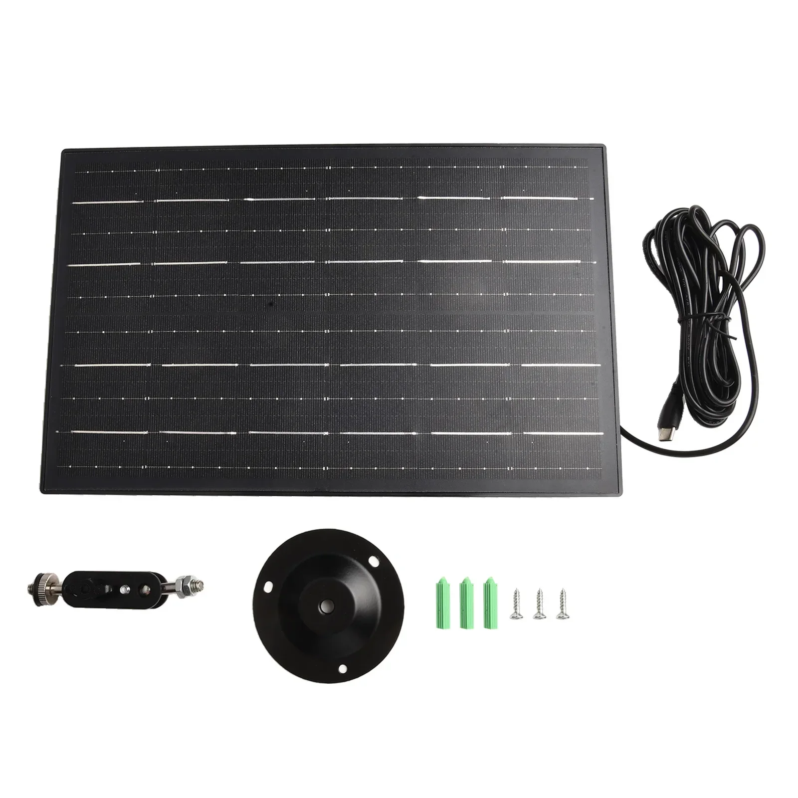 

Solar Camera Charger Solar Panel 10W 5V 284*184*8MM ABS+PC IP65 Waterproof Solar Camera Charging Board Gardens