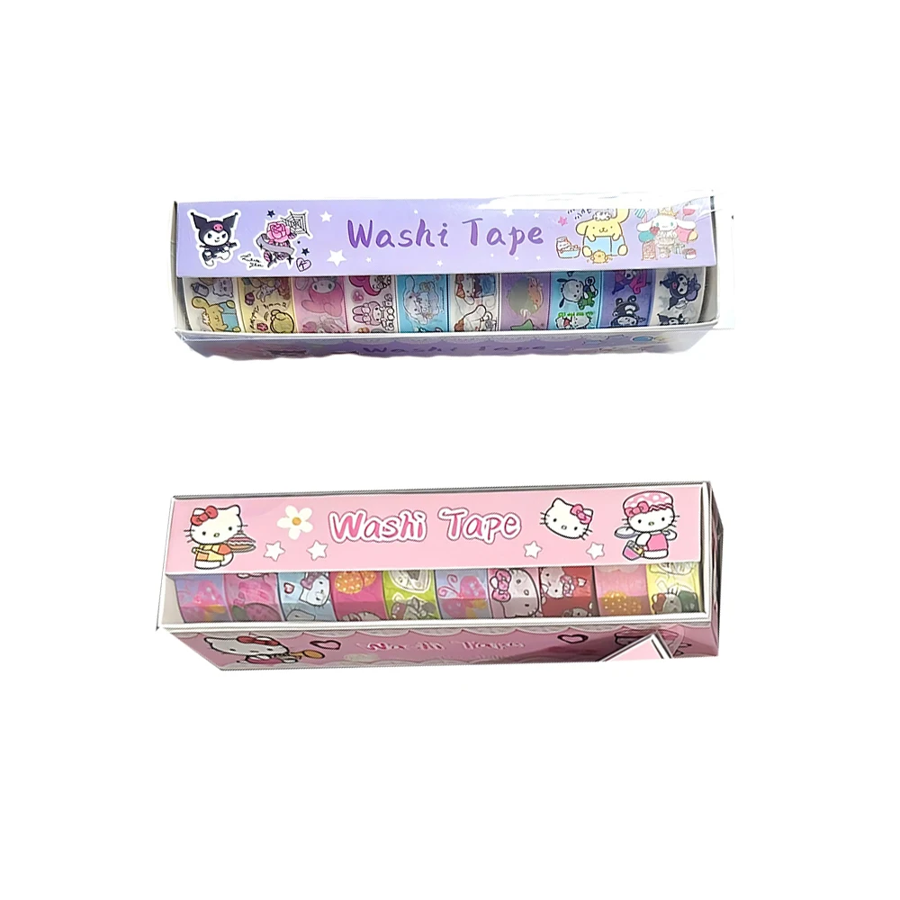 Kawaii سانريو أنيمي كورومي بلدي ميلودي اشي الشريط ملصقات الجمالية الكرتون الزخرفية دفتر الدراجة الأمتعة لطيف ملصق لعبة طفل #6