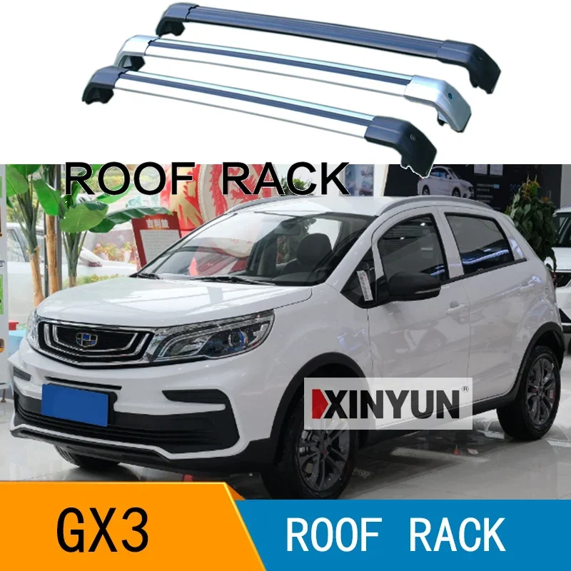 Roof Bars for Geely GX3  [2019 2020 2021] Aluminum Alloy Side Bars Cross Rails Roof Rack Luggage