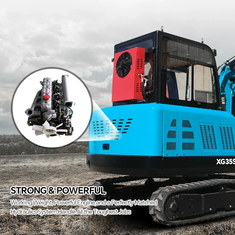 حفارة زاحفة هيدروليكية صغيرة عالية الجودة تبيع 3.5 طن بستان مزرعة خنادق مخصصة 3500 كجم حفار مسار صغير بالجملة