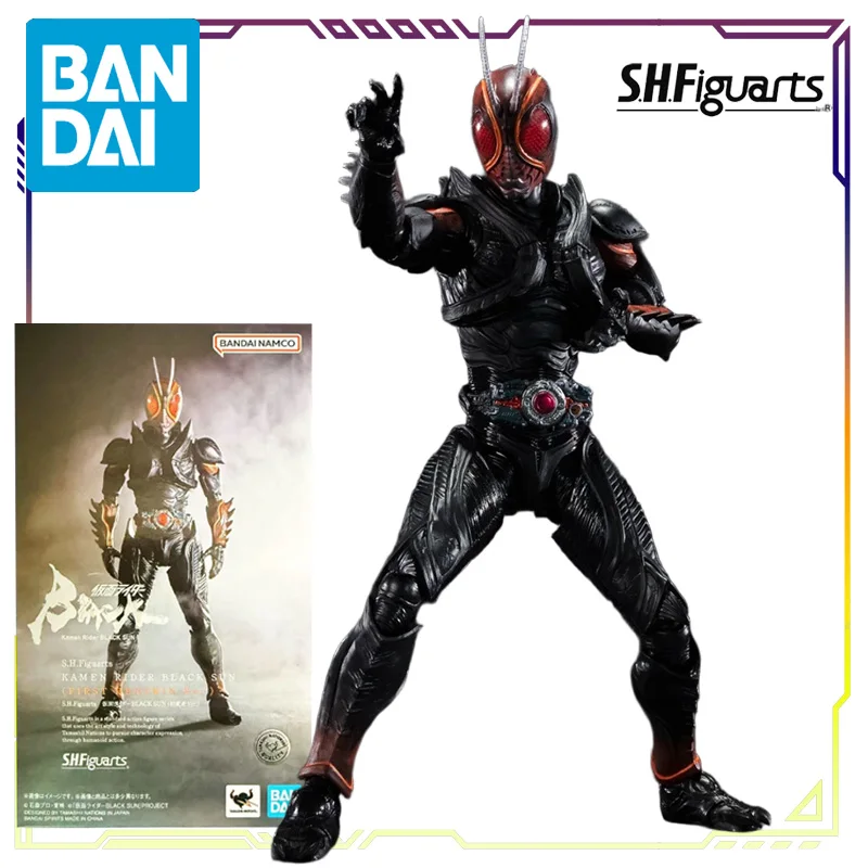 Bandai Original S.H.Figuarts Kamen Rider Dark Sun Series Black Rx \Akizuki Nobuhiko Anime Action Figure Model Toys Gifts Fo Boys