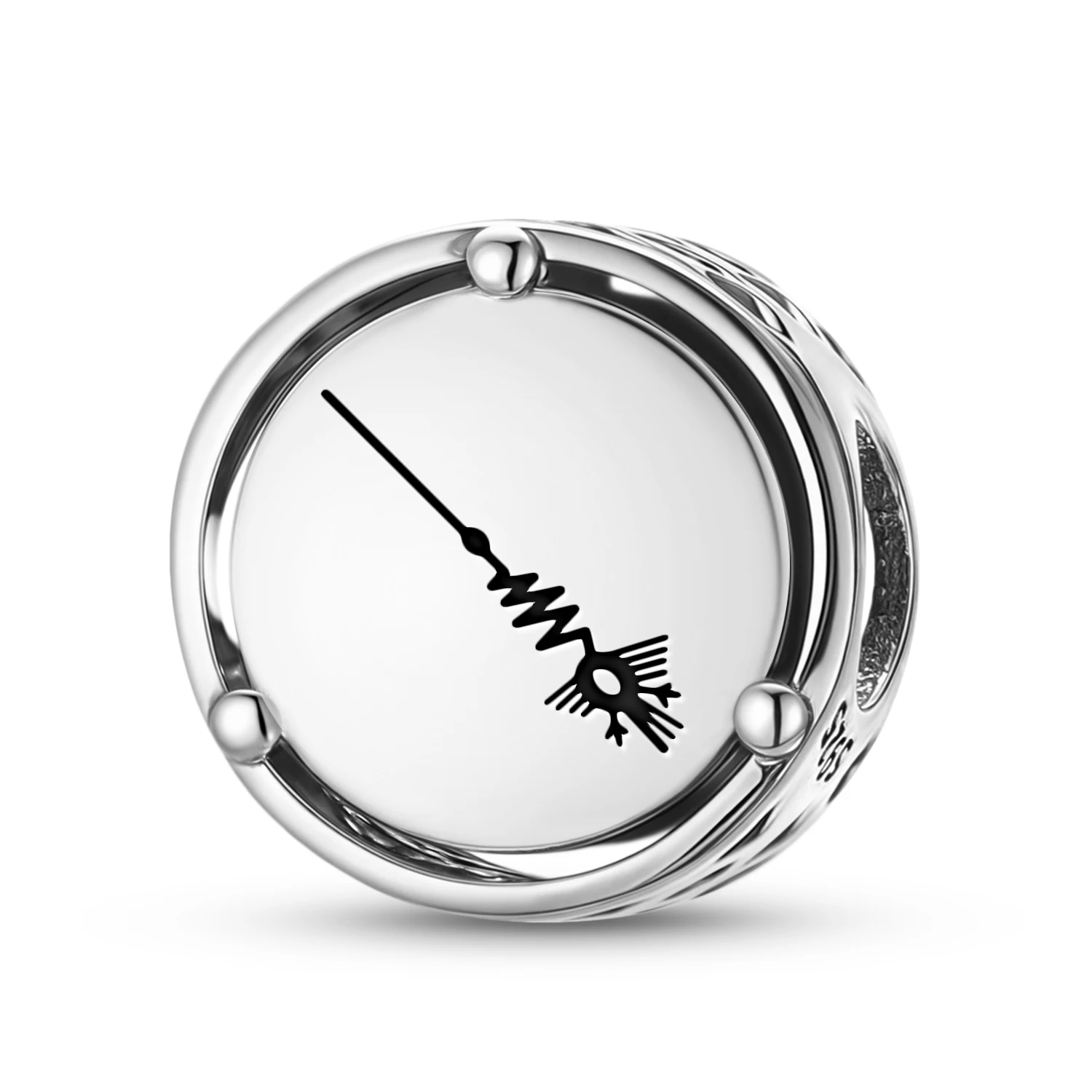 

925 Sterling Silver Nazca lines The Heron Charm Fit Original Bracelet Diy Jewelry Accessories Family Bead