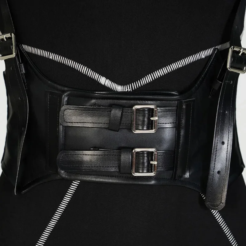 Wednesday Addams Black Cat Jumpsuit Cosplay Costume Headband Outfits Halloween Carnival Party Suit For Girls Women OI440