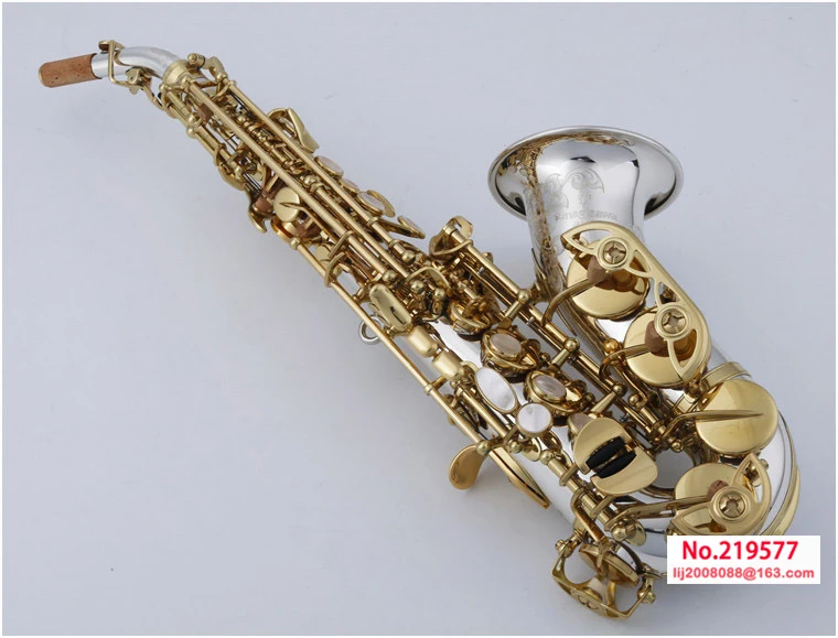 New Arrival Japan Brand Soprano Saxophone Bb SC-9937 Silvering Brass Musical instrument With Mouthpiece Free shipping