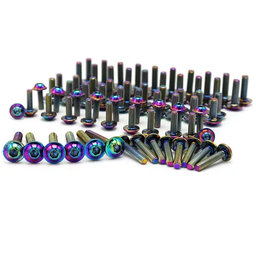 Imagen 2 del producto 195 Uds tornillos de motocicleta tornillos de carenado tuercas tornillos de cuerpo para Yamaha YZF R1 R15 R25 R3 R6 R7 R125 R15 R25 MT03 MT07 MT10 FZR FJ TZ
