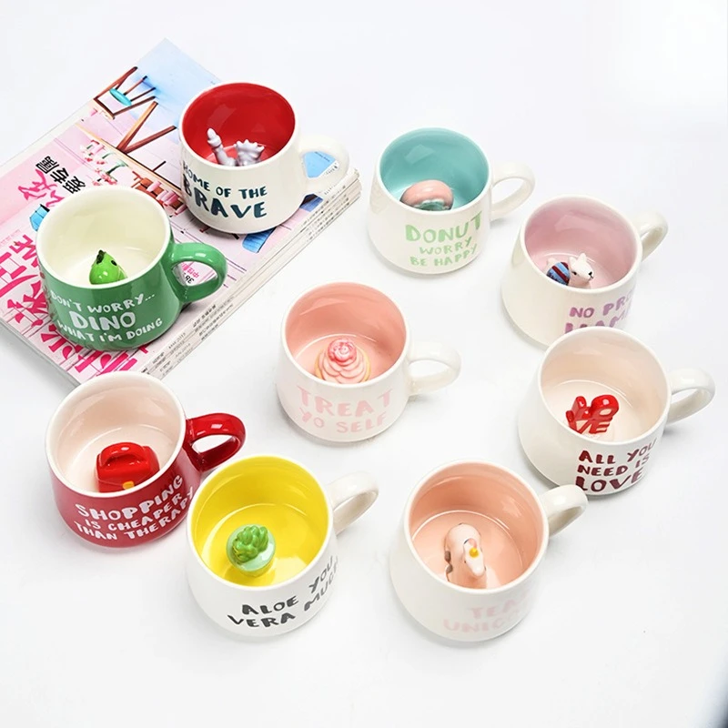 

Новая 3D кружка для домашнего офиса с ручкой для чашки кофе с молоком, чашка для завтрака, керамическая чашка известного Интернета