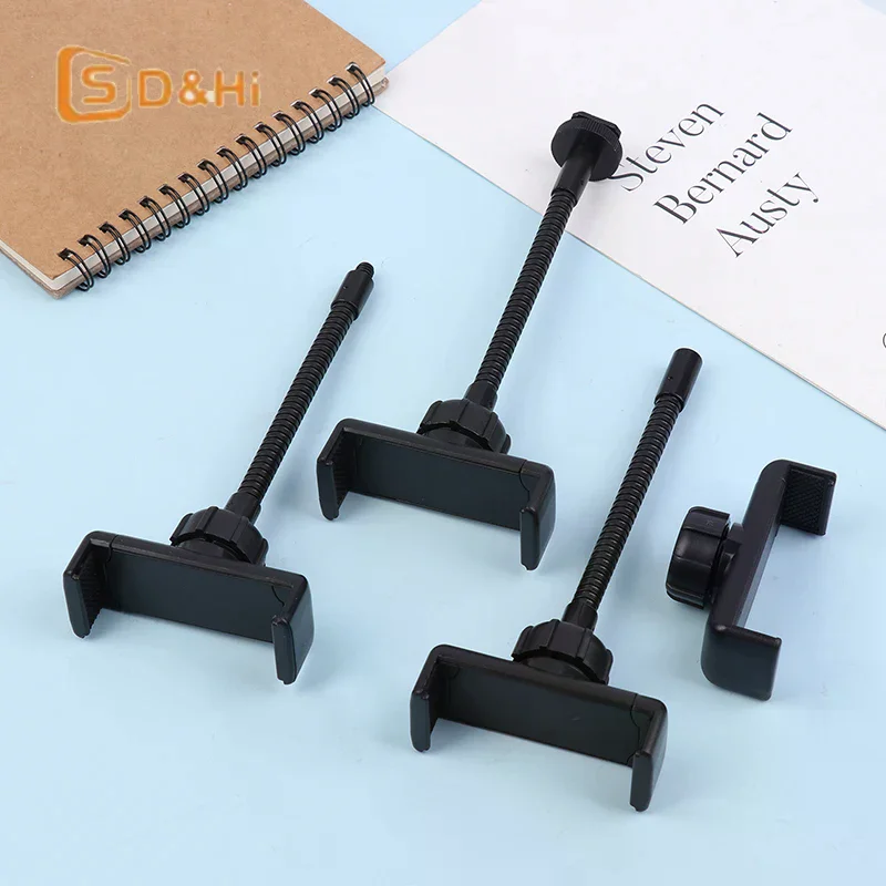 

1pc Phone Holder Flexible Hose Long Arm Phone Clip For Ring Light Bed Stand Replacement Part 360Mount Clip Bracket Clamp Monopod