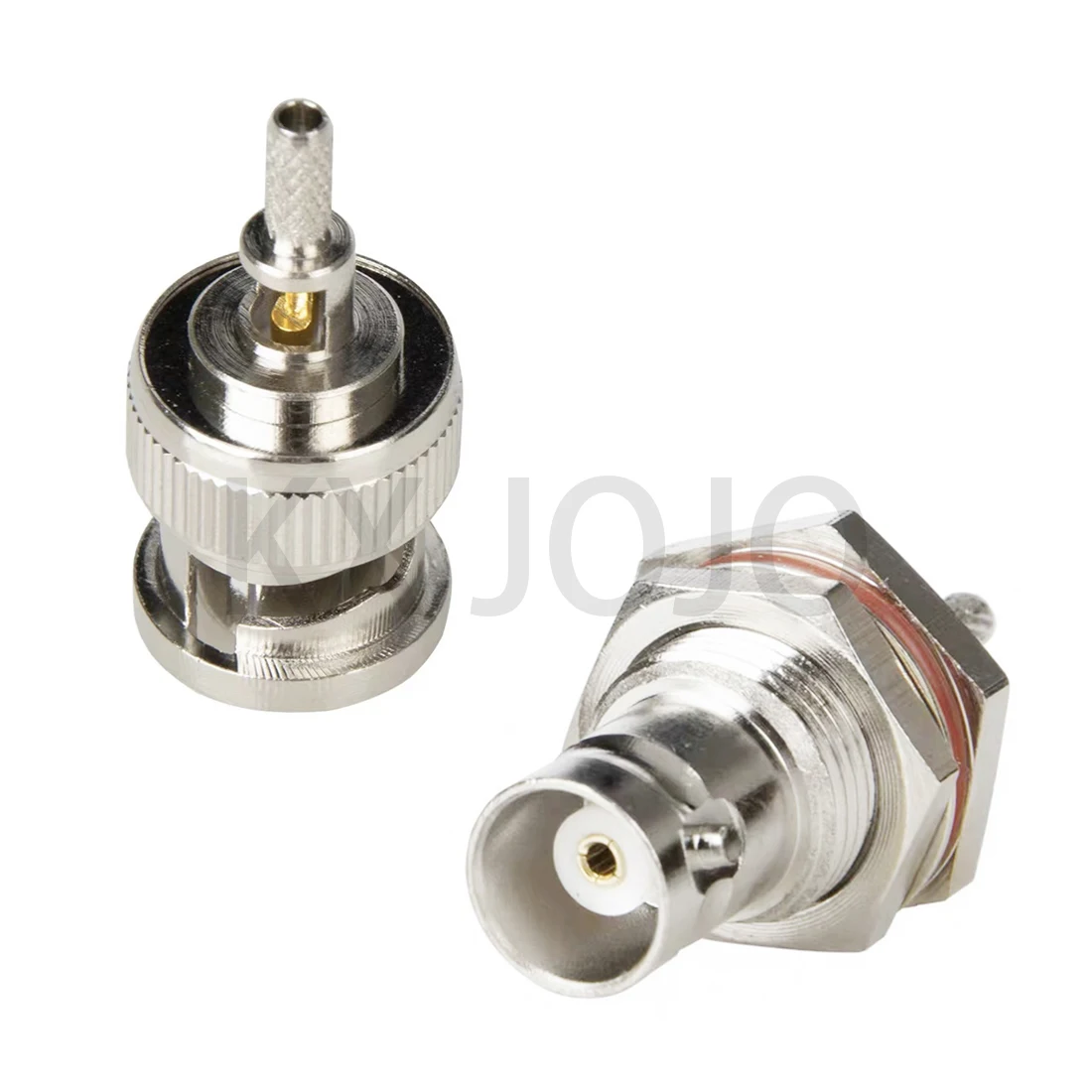 

BNC Connector Male Plug/Female Jack RF Straight Window Crimp Connector for RG174 RG316 RG 179 LMR100 Coaxial Cable
