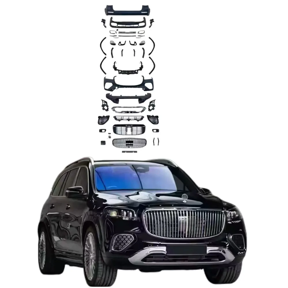 

High Quality Body Kit for Mercedes-Benz GLS X167 Upgrade Maybach Style Body Kit Front Bumper Grille Fender Rear Diffuser PP