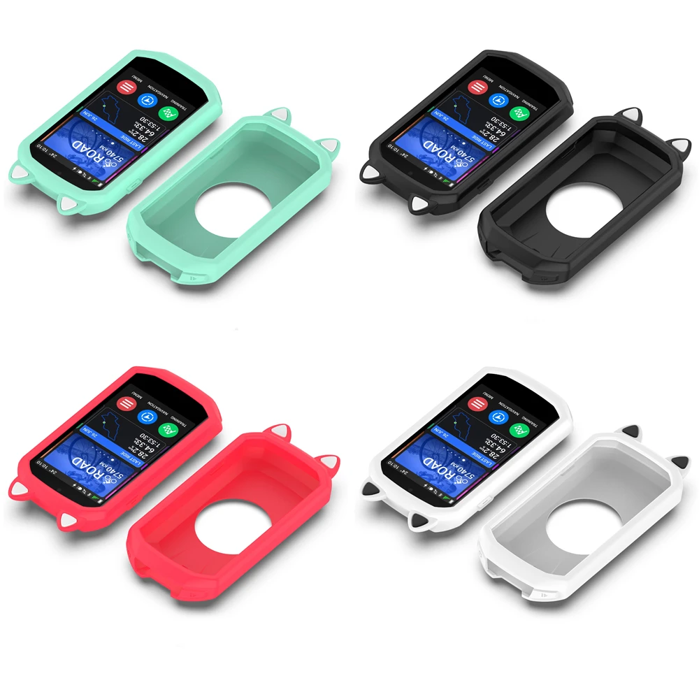 Custodia protettiva in silicone per Garmin Edge 1050 Cat Ear Soft Edge Shell Custodia protettiva antipolvere Accessori per la pelle