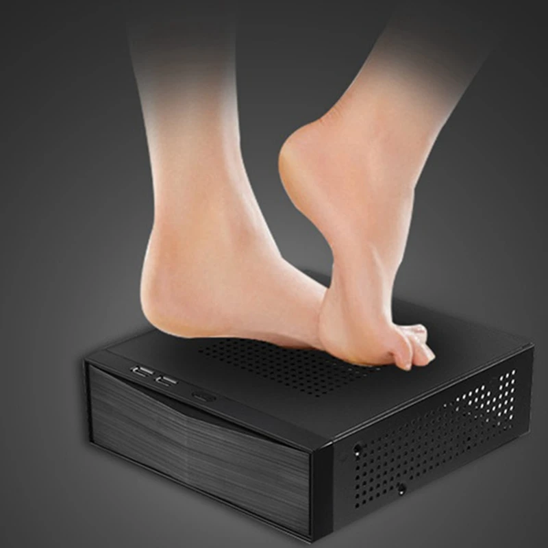 M05 Mini ITX Chassis With Back Mount Bracket HTPC Case USB2.0 ITX Enclosure Industrial Control Chassis For Office