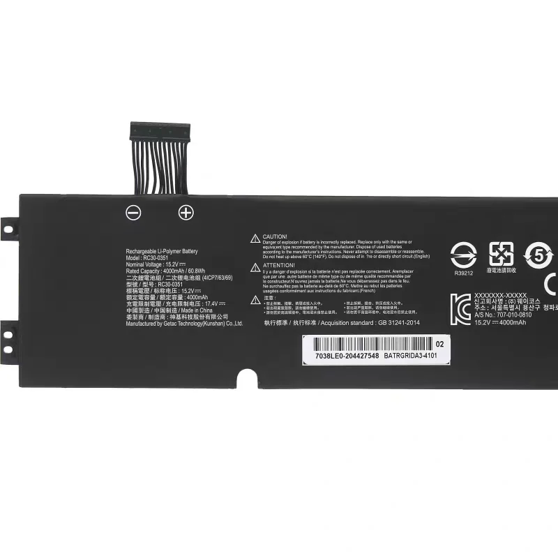 RC30-0351 Battery For Razer Blade 15 Base 2020 2021 RZ09-0369x RZ09-0351 9E11 RZ09-0351 Series 60.8Wh