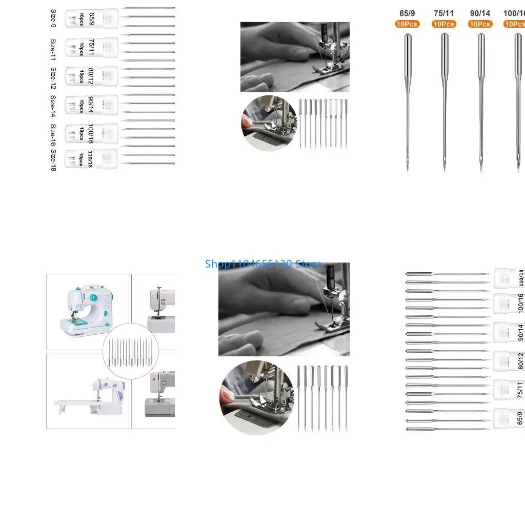 60pcs المنازل خياطة الإبرة إبرة الإكسسوارات ملحقات سبيكة سبيكة