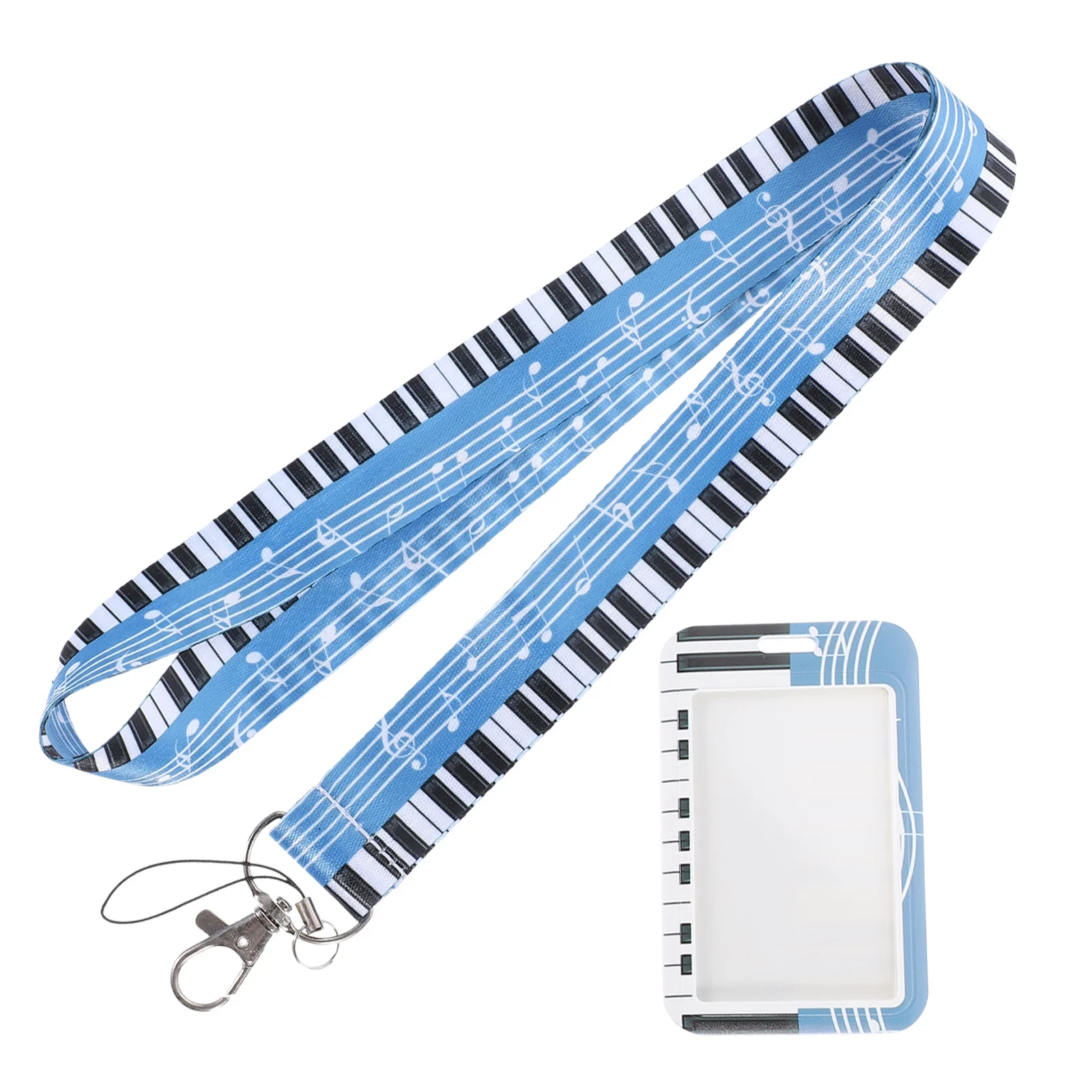 

1pc Piano Badge Holder Id Card Sleeve For Work Student Nurse Name Tag Lanyard Card Holder Bus Pass Cover School Id