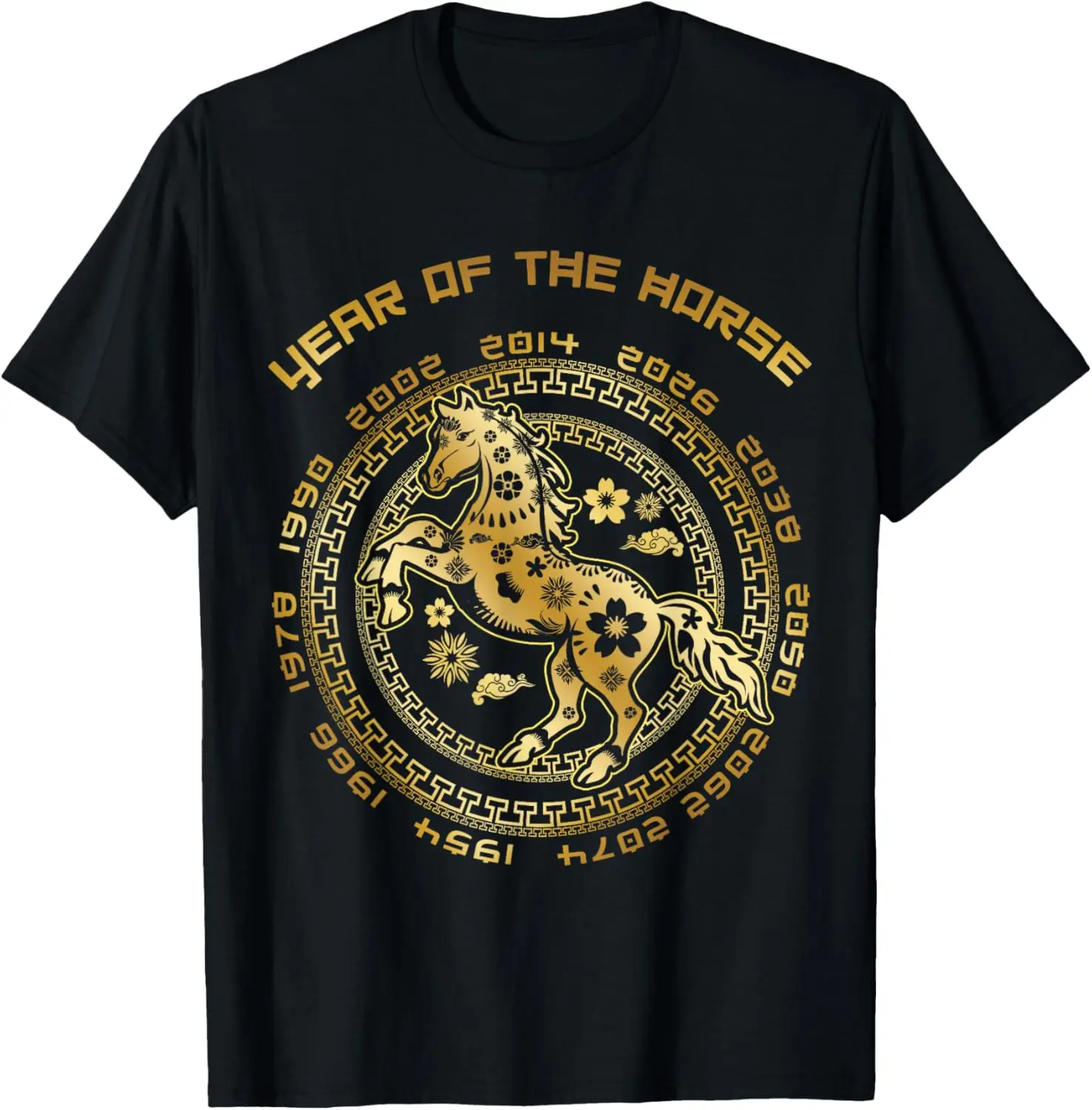 Chinese New Year Gift  of The Horse Chinese Zodiac Year 2026 Printed T-shirt Tops New Arrival HipsterStreet Fashion T-shirt
