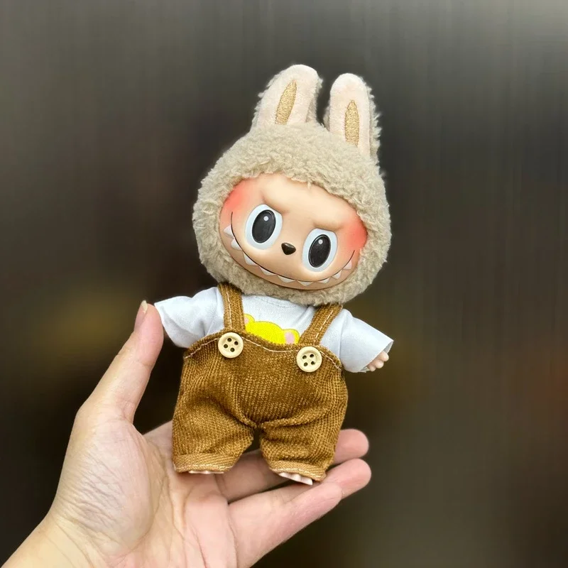 Mini Doll'S Clothes Outfit Accessories for Korea Kpop Exo 15-17cm Labubu Idol V1 V2 Overalls Set Clothing Gift
