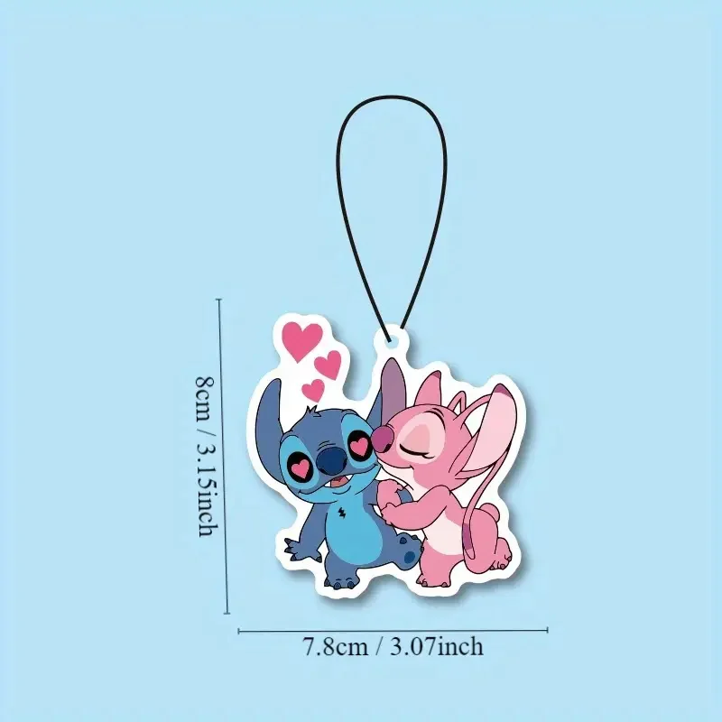 Disney Stitch Cartoon Car Air Freshener Sitch Long-Lasting Scented Paper Tablets Odor Eliminator & Decoration Christmars Gifts