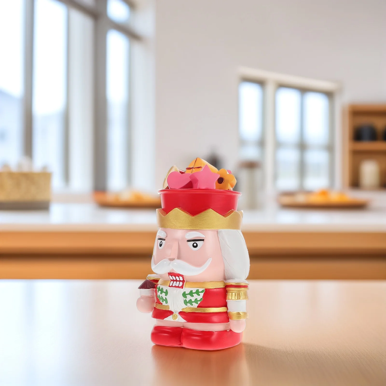 Hucha cascanueces de resina, hucha decorativa de gran capacidad, decoración del hogar, regalo de cumpleaños, decoración para guardería, hucha