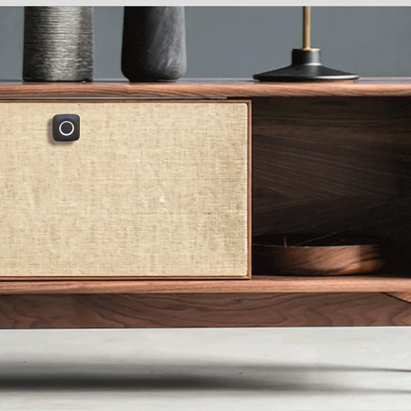 1 Set Fingerprint Lock Universal Keyless Cadeado Mini móveis inteligentes USB Antitheft Product Home Essentials para o escritório do agregado familiar