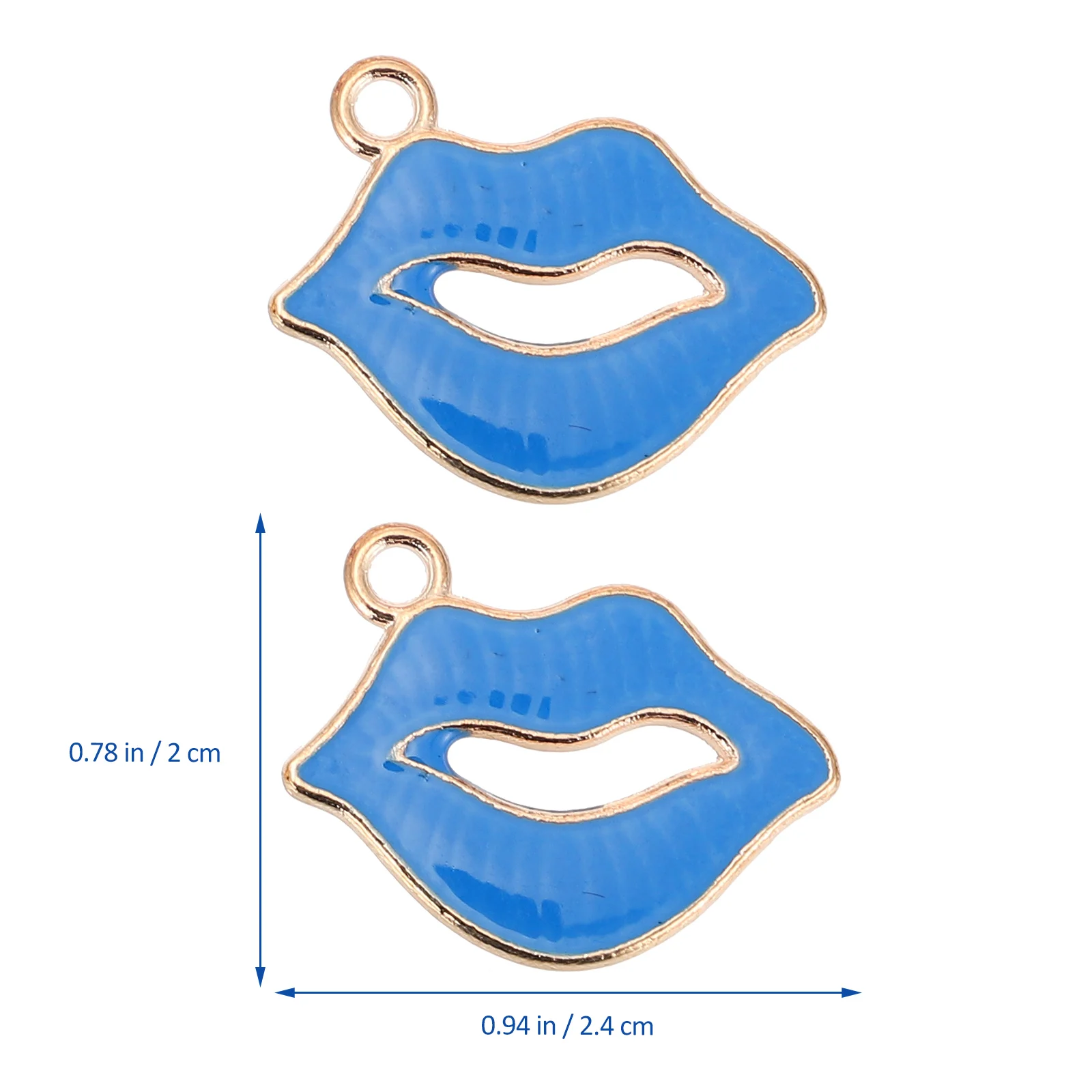 

30pcs Lip Charm Pendant Alloy Metal for Necklace Earrings Bracelet Crafting Jewelry Making Projects Accessories lip jewelry