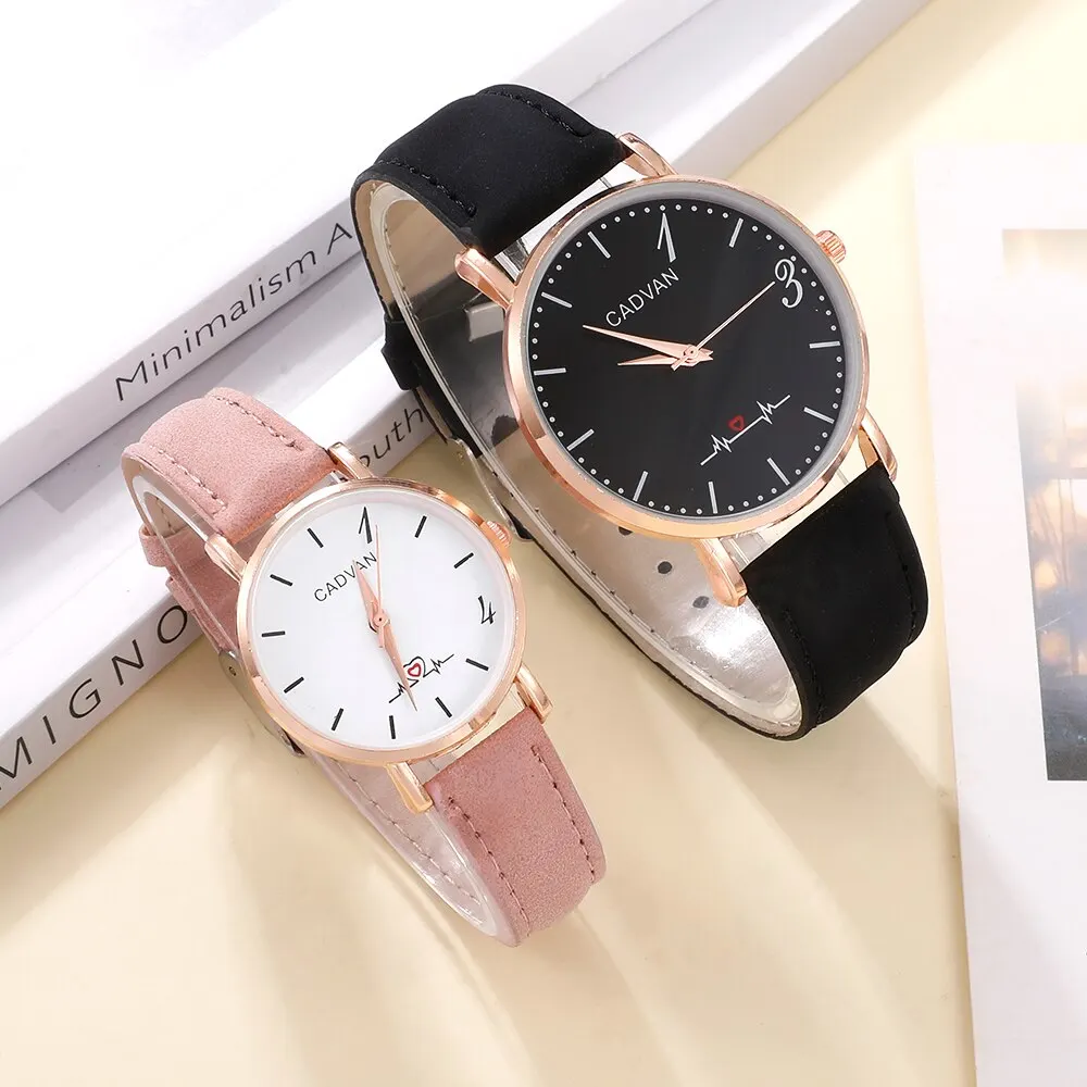 4pcs Set Minimalist Couple Quartz Watch Fancy Women Watches Jewelry Sophisticated And Stylish Women Wristwatches