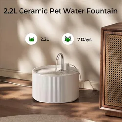 Drinker For Cat Pet Fountain Ceramic,Smart Auto Pet Water Dispenser ,Cat Drinking Bowls Kitten Water Bowls Dog waterer dispenser