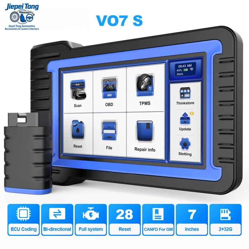 

Диагностический сканер для автомобилей OBD2 с кодированием ЭБУ, 28 функциями сброса и активными тестами