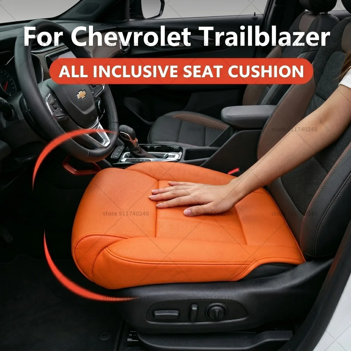 

Подушка-удлинитель для поддержки ног в сиденье Chevrolet Trailblazer, подушка для бедер из пены с эффектом памяти, кожаные аксессуары для салона автомобиля