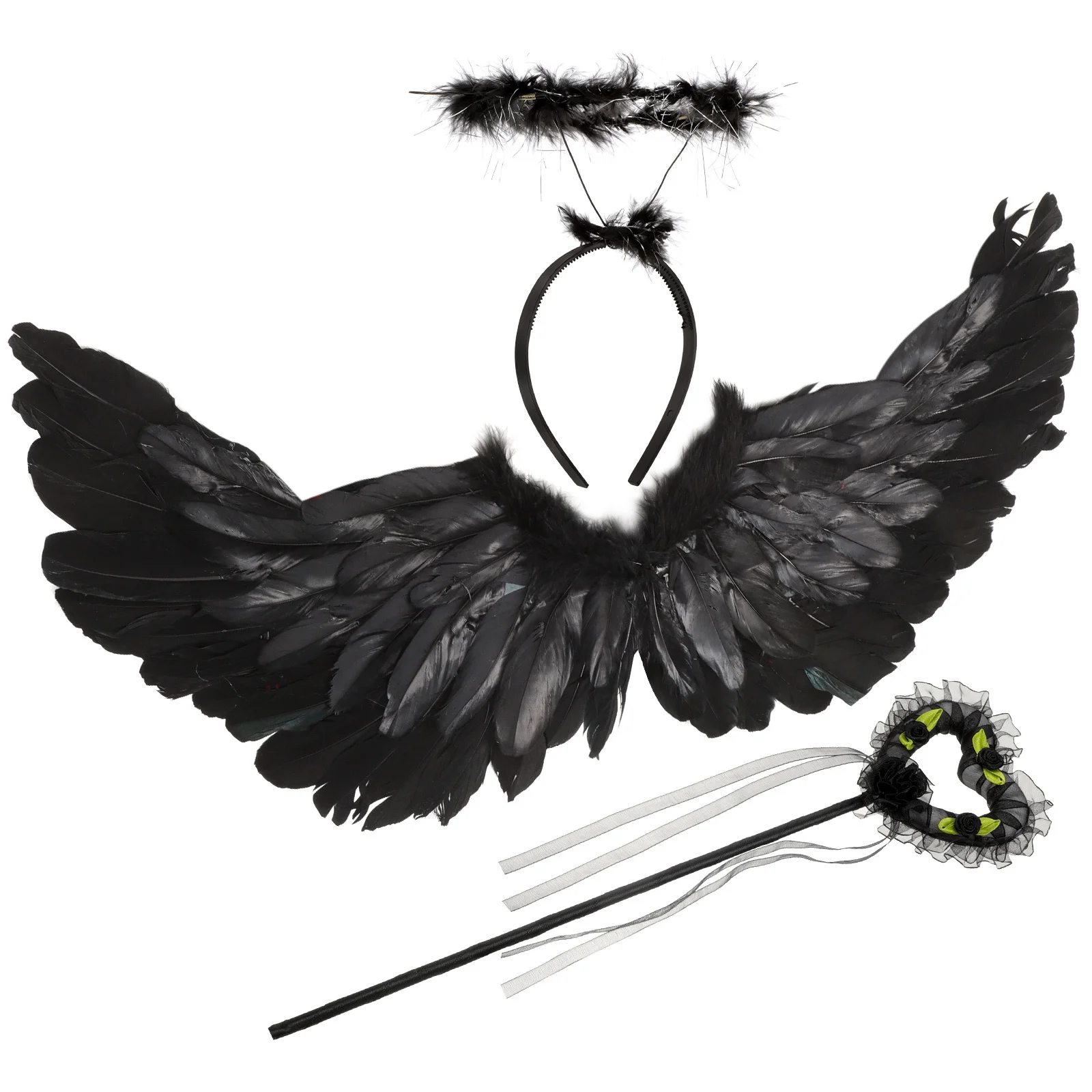 1Set Prop Cosplay Kostuum Decoratie Kit Lichtgewicht Fee Vleugels Hoofdband Wand voor Kinderen Fancy Party