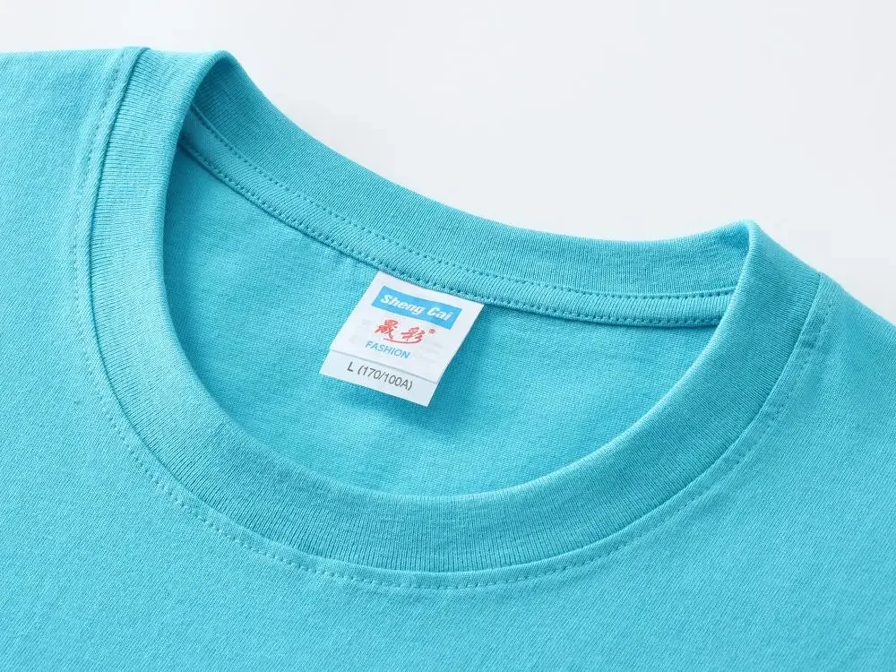 100% reine Baumwolle, hochwertige Marken-T-Shirts für Paare, Rundhals, Kurzarm, Herren-Sommermode, Bienen-Stickerei, lässiges Sport-Oberteil – Detail 24