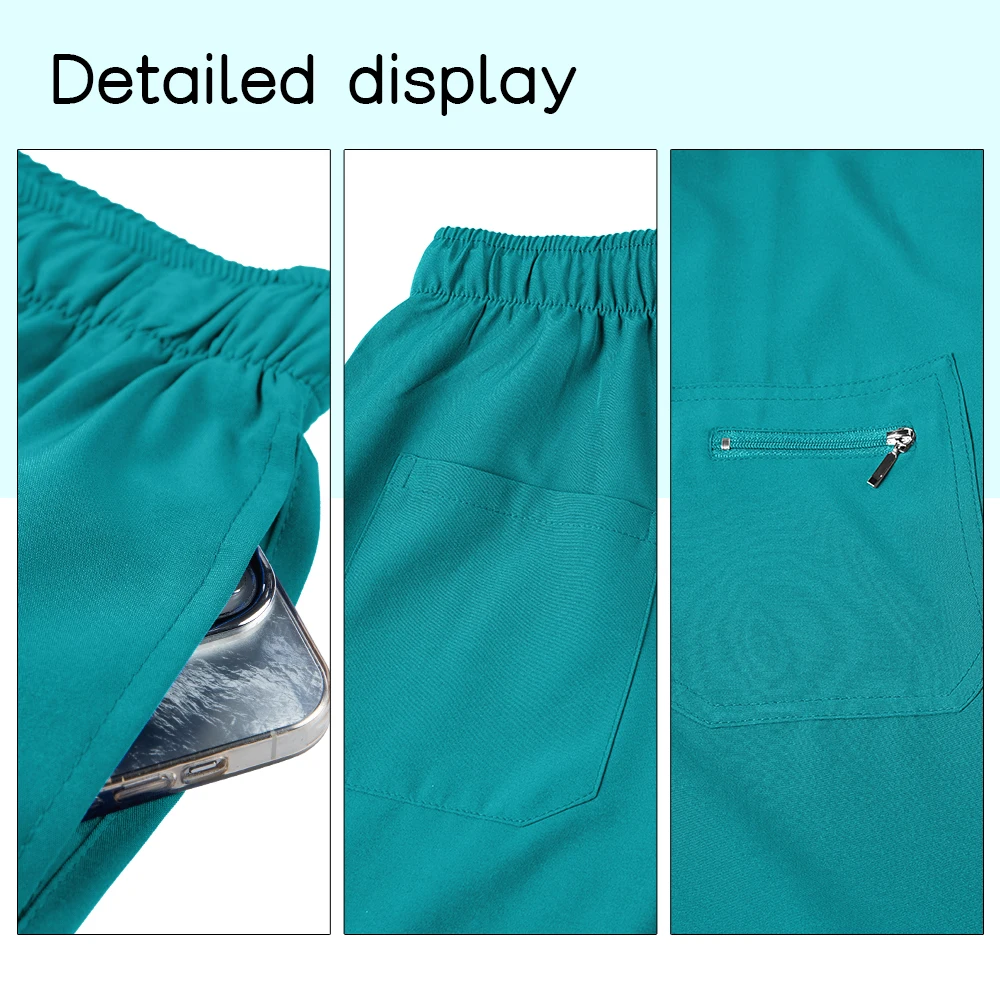 Mehrfarbige Weiche Polyester-Krankenhauskleidung für Ärzte, Pflegepersonal-Zubehör, Pflegeartikel, Zahnärztliche Arbeitskleidung, Tierarzt-Uniform