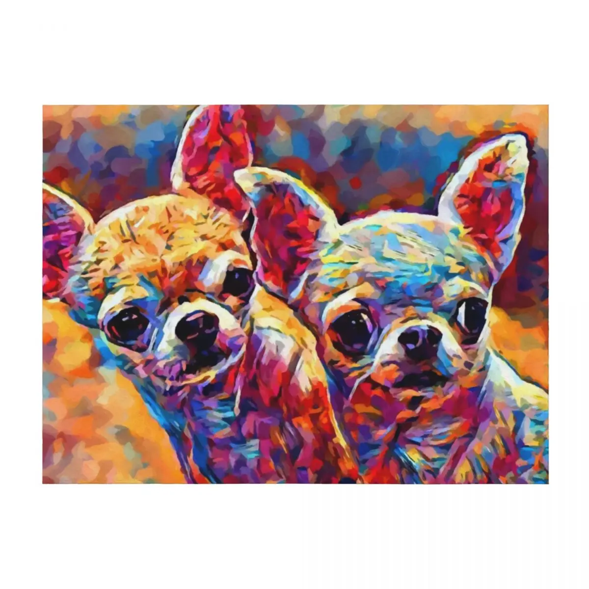 

Chihuahua Bros Throw Blanket Beautifuls Designers Soft Big Vintage Blankets