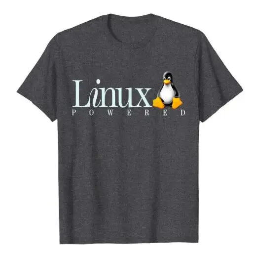 Linux тянущаяся футболка, забавный тюкс, Пингвин, tagline и логотип, открытое исходное программное обеспечение Os. Футболка