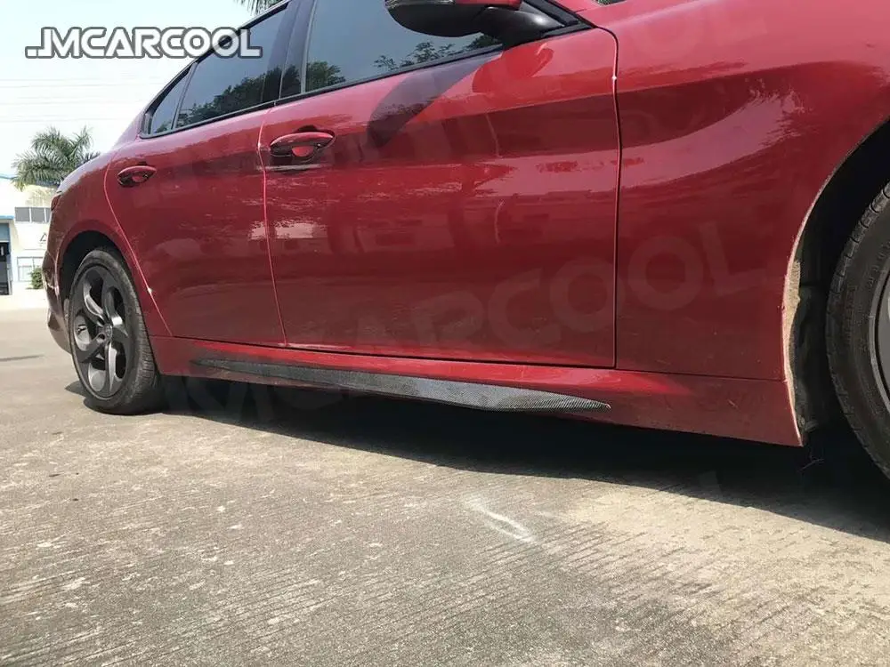 ألياف الكربون الجانب التنانير الوفير مآزر ملصقات يناسب ألفا روميو جوليا سيدان 4 باب 2015 2016 2017 السيارات تصفيف السيارة