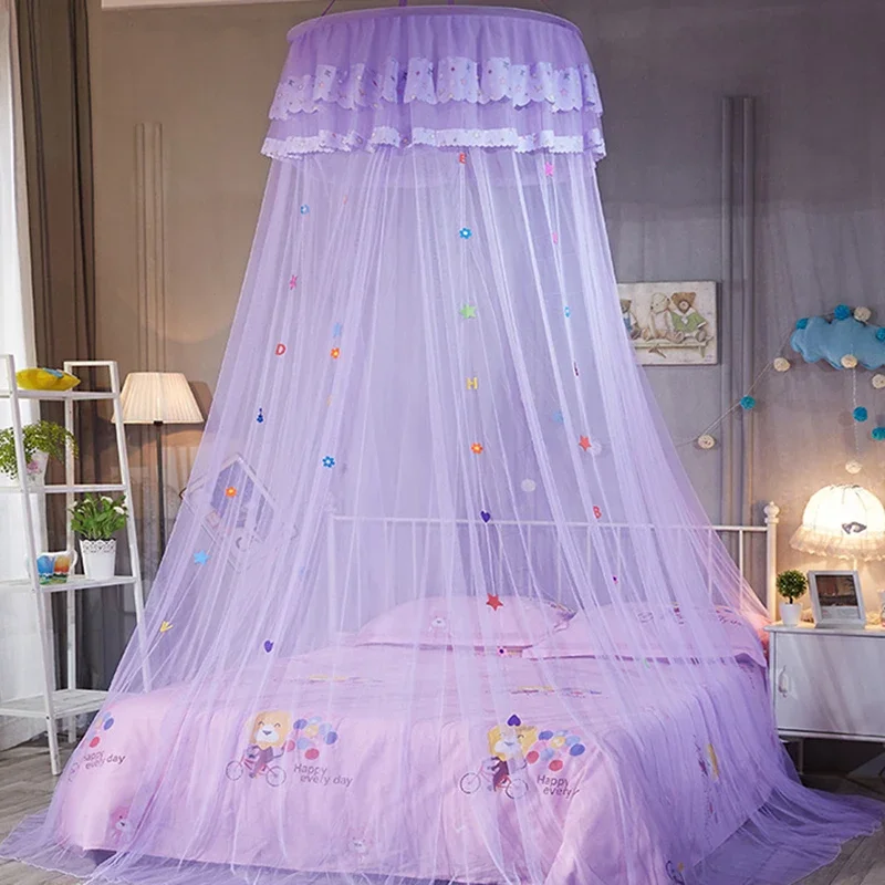 

Bed Canopy Bed Canopy Mosquito Net Bed Lace Dome Net Bedding with Elegant Ruffle Lace Girls and Baby