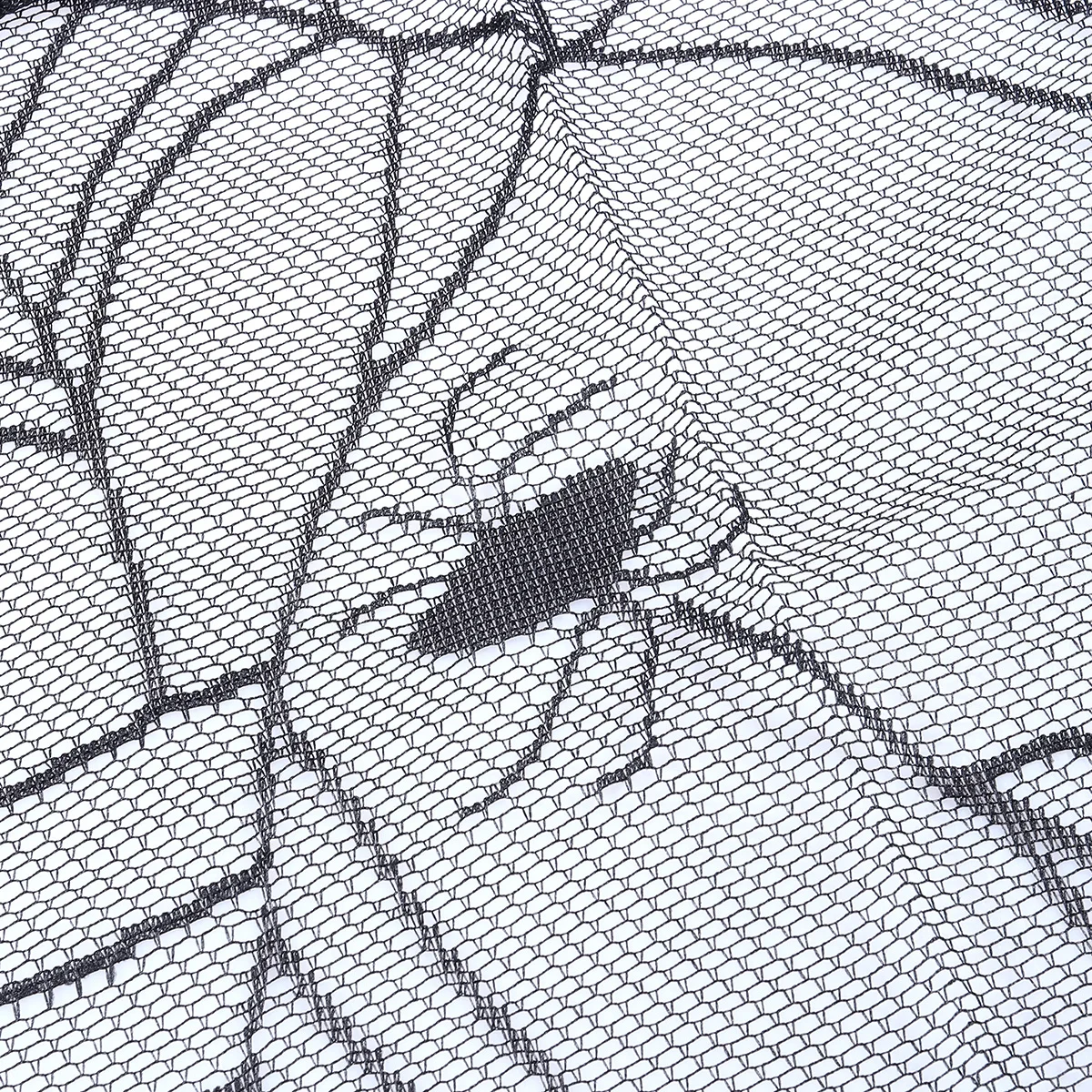 

122x244cm Halloween Tablecloth Spider Web Bat Decor Reusable for Spooky Mood and Gory Photos Best Atmosphere Black