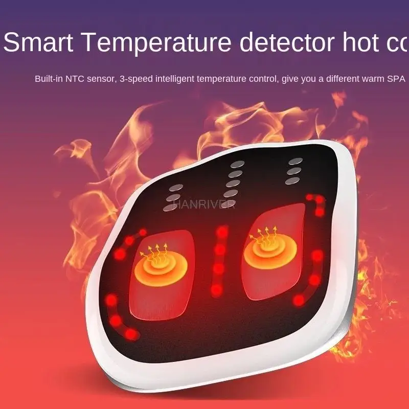 Intelligent pulse heat therapy lumbar massager for home use, suitable for neck, back, targeting the lumbar vertebrae.