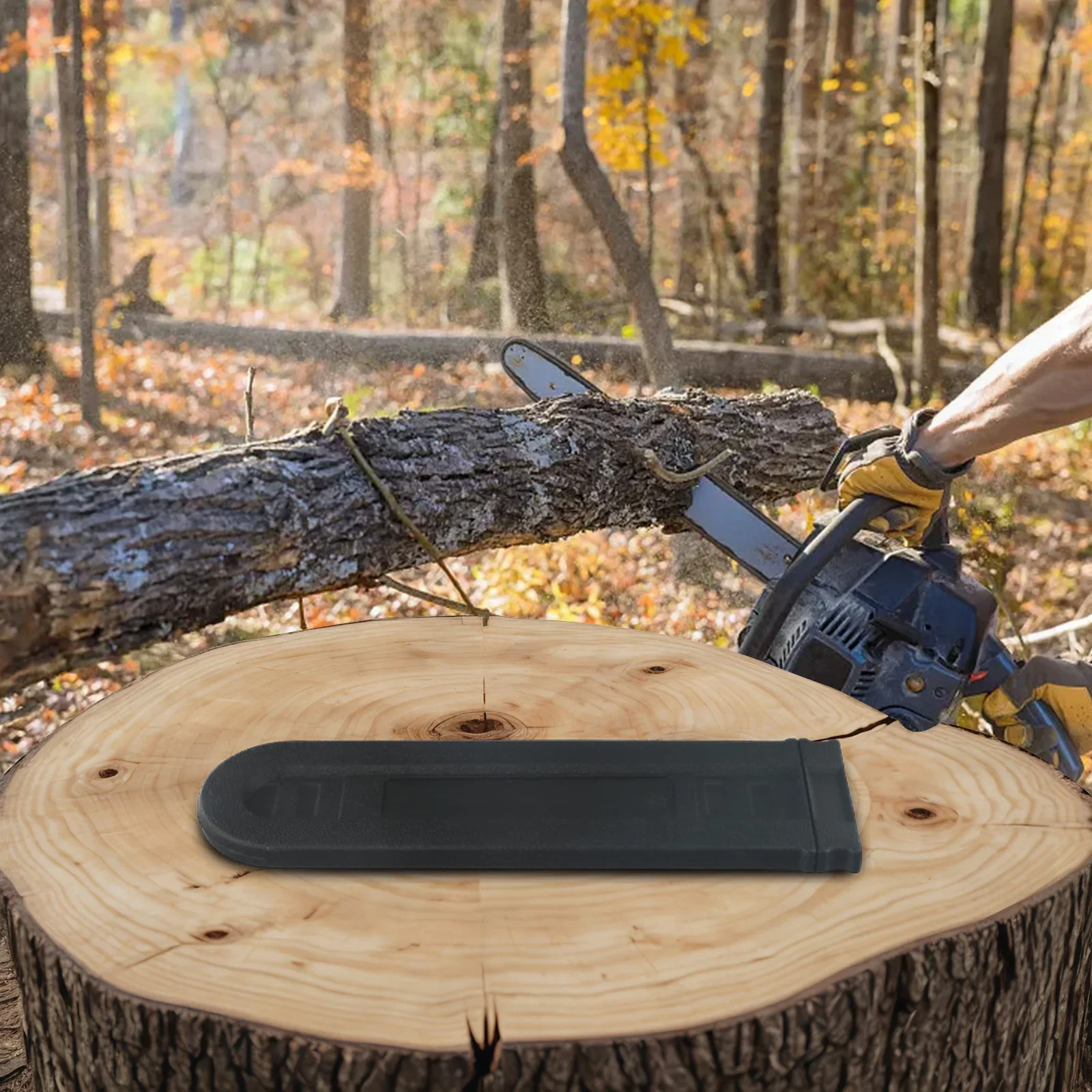 Pertanian Kehutanan Melindungi Gergaji Mesin dari Karat Gergaji Bar Penutup Gergaji Mesin Penjaga 3.5\\\'\\\' Hitam untuk 8-12 Inci