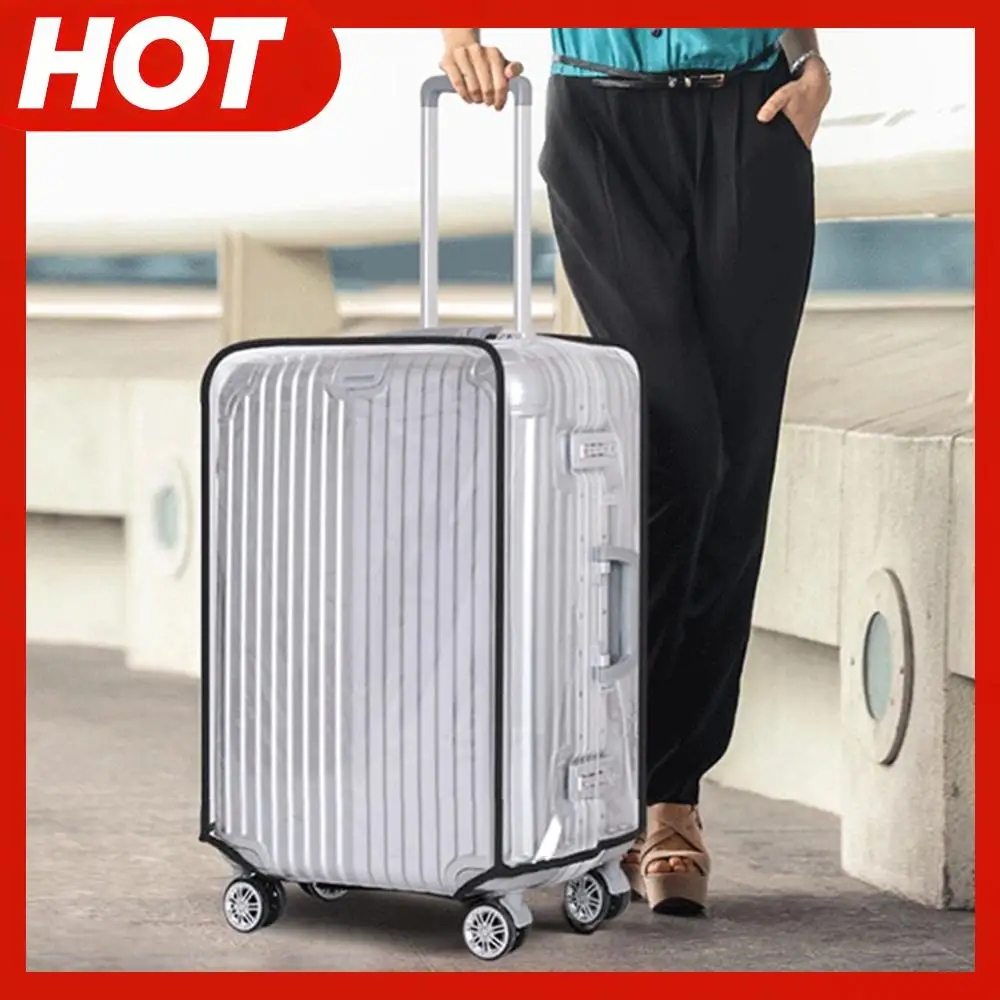 

Прозрачный чехол для чемодана 18-30 дюймов, защитный чехол из ПВХ, устойчивый к царапинам чехол на колесиках для чемодана на колесиках