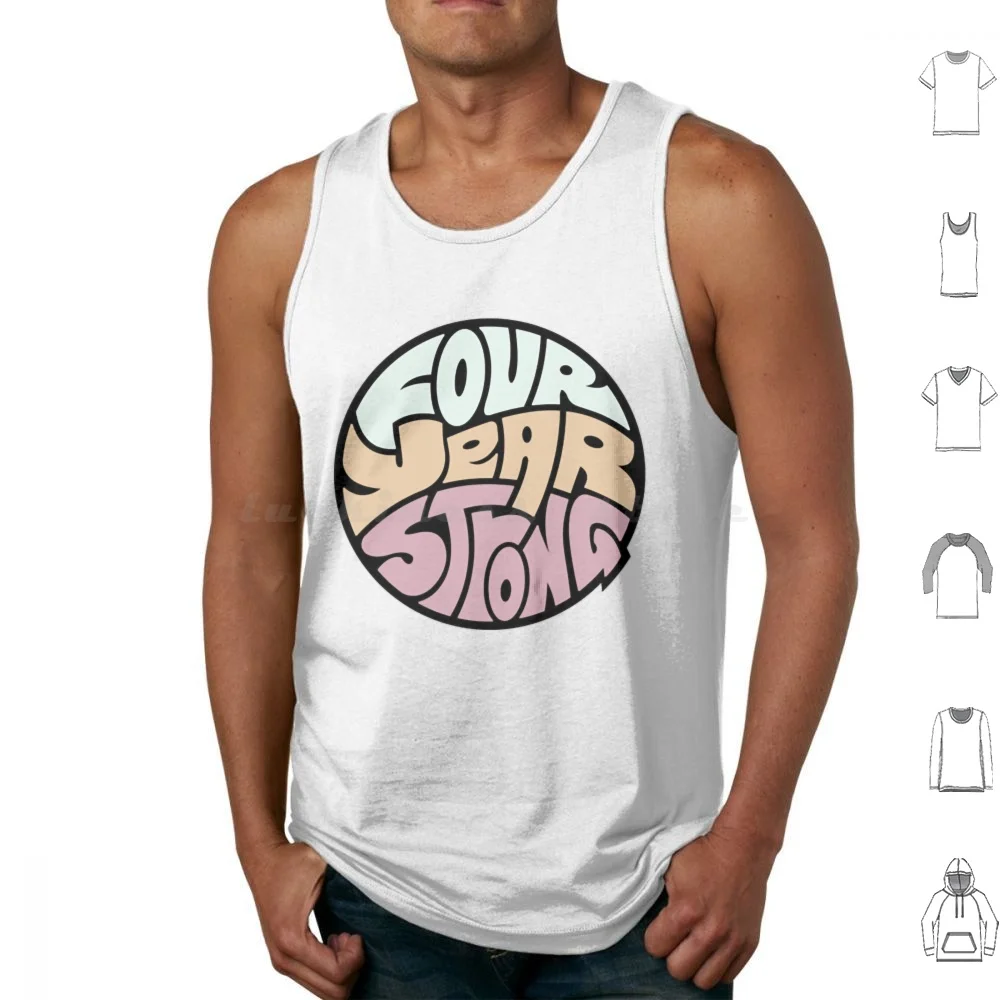 Four Years Strong Tank Tops Print Cotton The Wonder Years Pop Punk Band The Story So Far Music Neck Deep Real Friends The