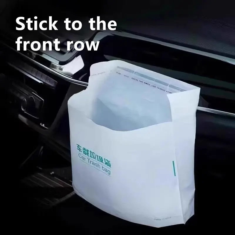 20-100Pcs Car Disposable Trash Bags Self-Adhesive Rubbish Storage Bag Traceless Pasting Portable For Car Home Office