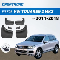 Set Mud Flaps For VW Touareg 2 Mk2 2011-2018 Mudflaps Splash Guards Front Rear Mud Flap Mudguards 2012 2013 2014 2015 2016 7P5