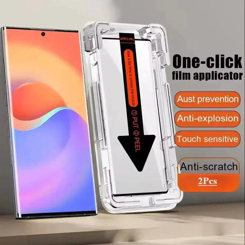 

2Pcs For Honor Magic 7 6 5 Pro Tempered Glass Protective Film+Install Kit Toughened Screen Protector Honor 70 90 100 200 300 pro