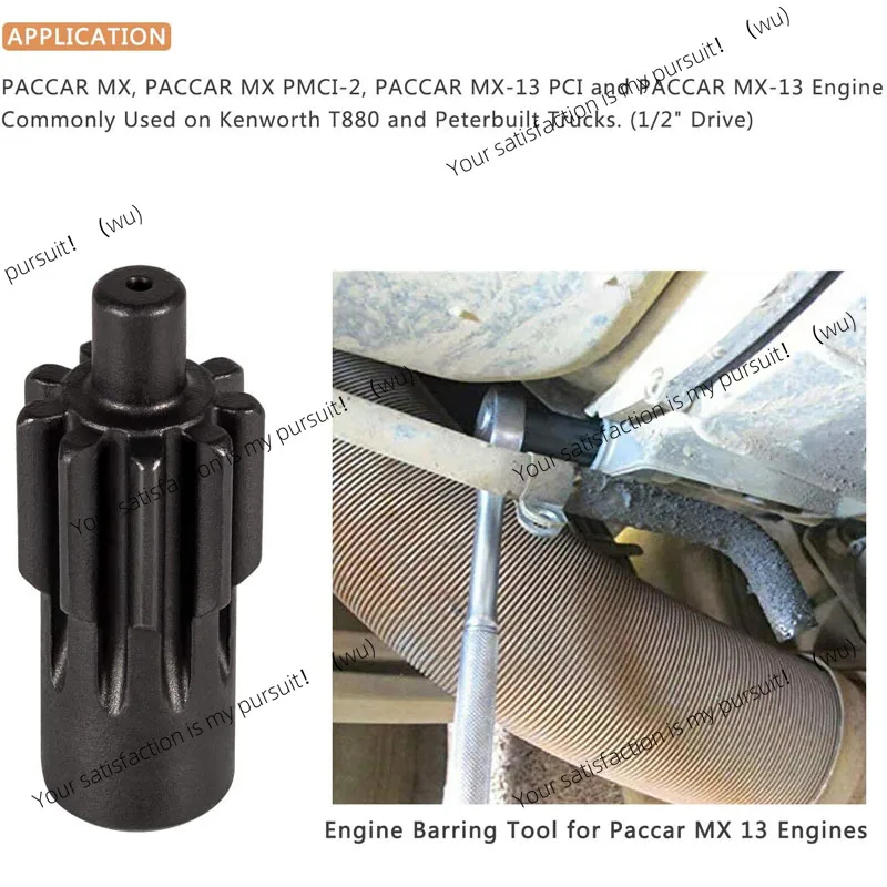 Engine Barring/Turning Tool for Paccar MX13 Engines Kenworth T880 Truck and Peterbilt Replaces 1453158PE 1453158