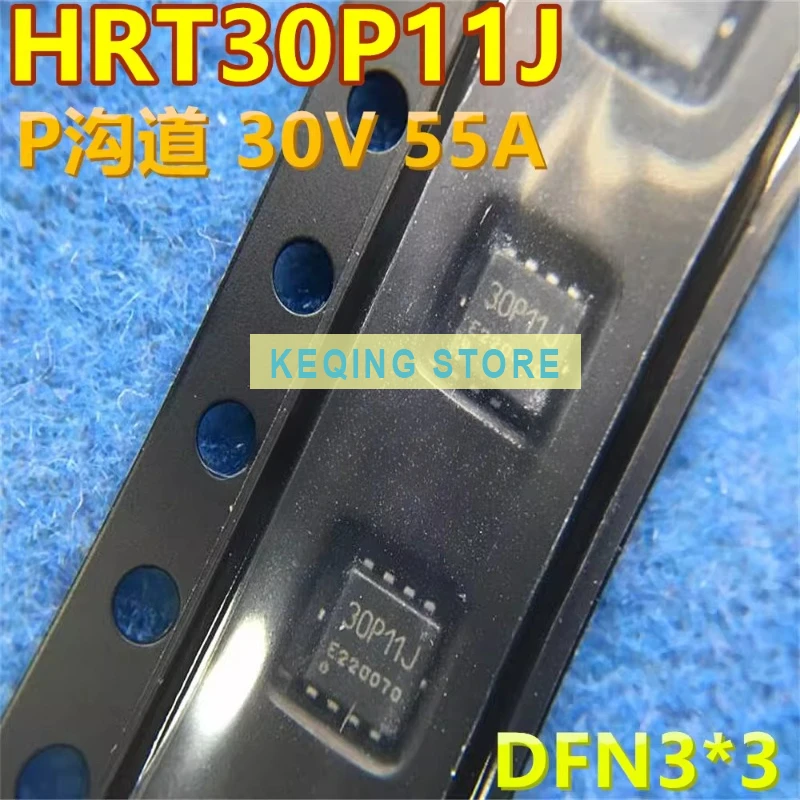 10PCS Used+Not NEW+Send after Measure ASDM30P11TD-R DFN3X3 HRT30P11J MOS transistor P-channel 30V 55A silk screen 30P11J