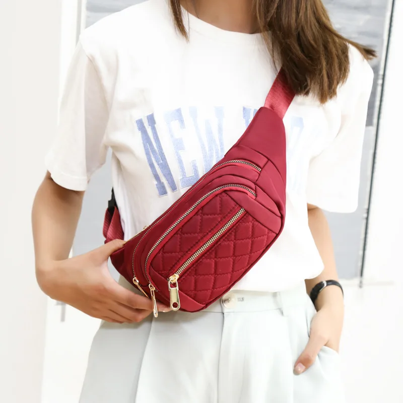 Canvas Oxford Fabric Crossbody Chest Bag Sporty Phone Waist Bag Street Style Leisure Satchel for Ladies And Gentlemen