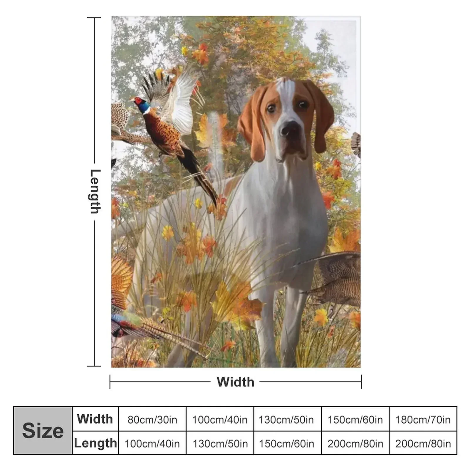 English Pointer Throw Blanket couch cozy soft plush fuzzy picnic outdoor blanket