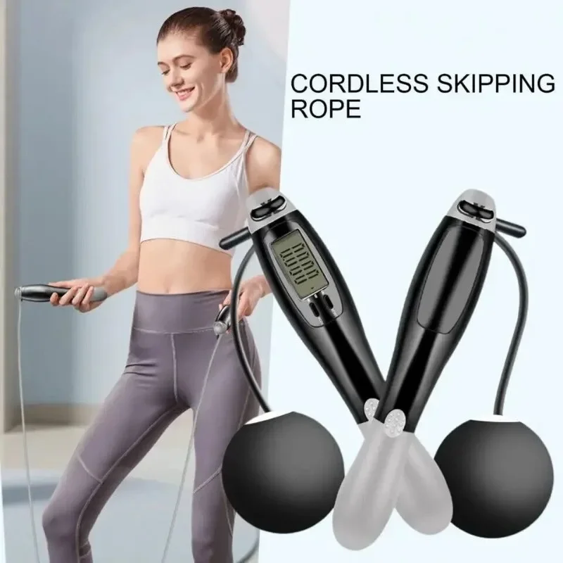 Cordless Counting Skipping Rope Aerobics Agility Training Weight Loss  Jumping Fitness Gym Equipment for Home Cuerda Crossfit