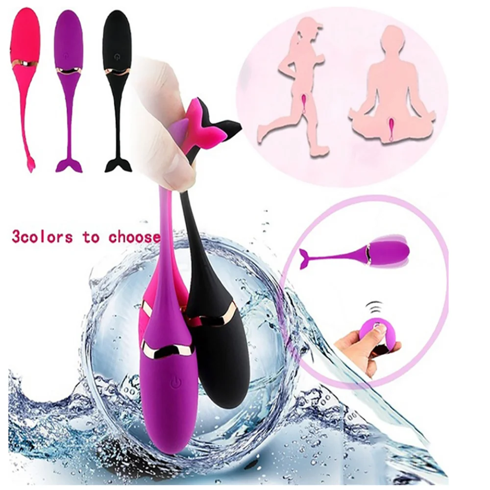 Wearable Whale Vibrator G-Spot Clitoris Massager Jump Egg USB Recharge Wireless Bouncing Vibrating Panties Sex Toys for Couple